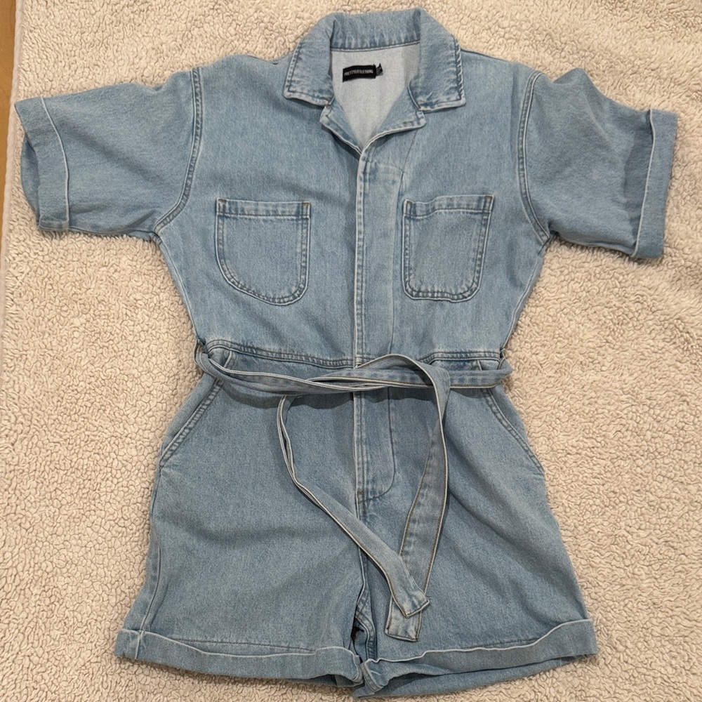 PrettyLittleThing Sky Blue Denim Jacket